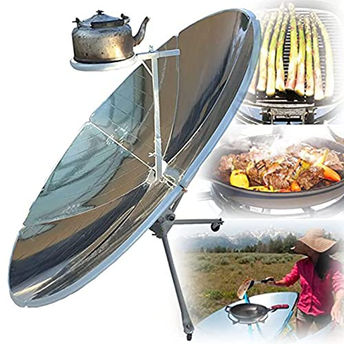 Cuisinière solaire, four solaire portable parabolique pour barbecue en plein air et camping, concentrateur solaire détachable pour pique-nique