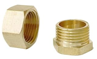 1pc 1/8 BSP Male Thread Brass Hex Head End Cap Pipe Fitting Connector