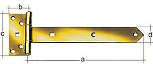 Kreuzgehänge L.393,5x44xB.92x34xStärke 2,5mm STA galv.verz.d.pass.GAH