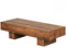 Wohnling Couchtisch Massiv-Holz Sheesham 120cm breit Design Wohnzimmer-Tisch dunkel-braun Landhaus-Stil Beistelltisch
