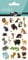 Maildor 560389C Packung mit Stickers Cooky 3D (1 Bogen, 7,5 x 12 cm, ideal zum Dekorieren, Sammeln oder Verschenken, Savanne) 1 Pack, Mehrfarbig