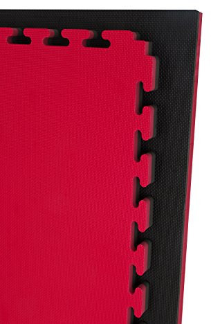 Cannons UK 40mm Martial Arts MMA Jigsaw Mats Black and Red (1 square metre)