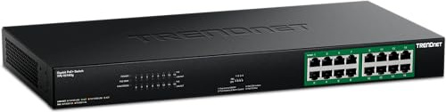 TRENDnet 16-Port Gigabit PoE+ Switch, TPE-TG160g