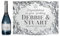 TigerMill Publishing Personalised Silver Effect Champagne Labels for Any Occasion or Event, Birthday, Wedding, Engagement, Anniversary, Hen Night, Christmas etc (Silver/Silver Type)