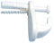 Merriway BH05322 (10 Pcs) Knock-In Hook Cavity Wall & Hollow Door Plastic - Pack of 10 Pieces
