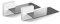 Meliconi Ghost Cube Soundbar Bianco, sistema copricavi componibile con mensola in vetro ideale per soundbar