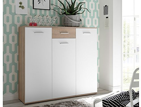 möbelando Schuhschrank Kommode Schuhregal Schuhschrank Schuhkommode Flur Mansfield III
