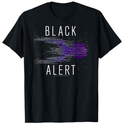 Star Trek Discovery Black Alert Starry Graphic T-Shirt T-Shirt