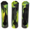 Armerah 18650 eCig Vape Battery Protective Case Cover Sleeve Silicone Rubber 3 Pack Black-Yellow
