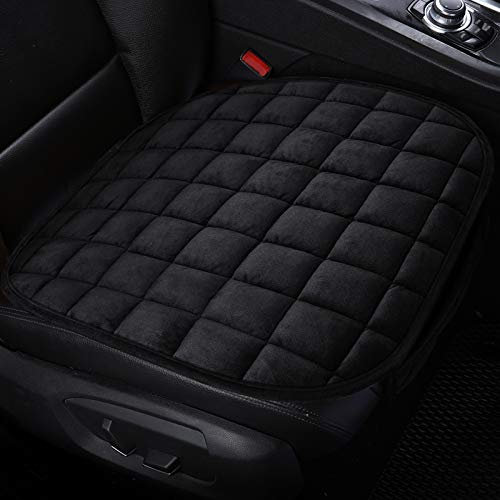HONCENMAX Auto Sitzauflage Sitzbezüge Sitzkissen Autoabdeckung Auto Sitzauflagen - rutschfest/Weich Plüsch [Ohne Rückenlehne]- 2 Vordersitzbezüge