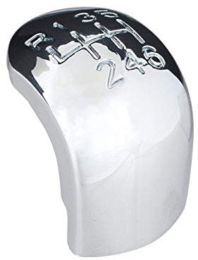 Plakette Emblem Schaltknauf in Chrom 6-Gang