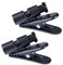 NUOBESTY 2pcs 360 Headphones Black Earbuds Black Shirts Headset Wire Clip Earphone Wire Holder Headphone Wire Clip Noodle line Clothespin Microphone earplugs to Rotate Cable clamp