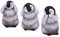 Nemesis Now U4921R0 See, Hear, Speak No Evil Kaiser Pinguin Küken Figuren, Grau, One Size