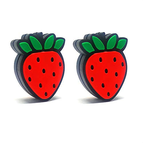 Tennis Feel Healthy Pack | Food Vibrationsdämpfer | Für Tennisschläger | 2-Pack | Erdbeeren