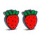Tennis Feel Healthy Pack | Food Vibrationsdämpfer | Für Tennisschläger | 2-Pack | Erdbeeren