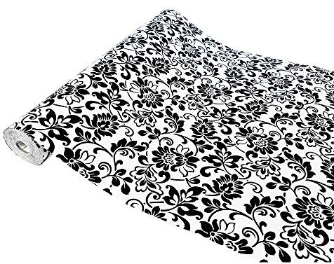 Klebefolie Möbel 90x100 cm | Möbelfolie selbstklebend im Deko-Stil - wasserfest und einfach anzubringen | Folie für Möbel ideal für Küche, Bad und kreative Raumgestaltung | Blumen