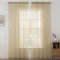 MIULEE Voile Vorhang Transparente Gardine aus Voile Einfarbig Stangendurchzug Transparent Wohnzimmer Luftig Dekoschal für Schlafzimmer 2er Set 215 x 140cm (H x B), Rod Pocket Hellbraun