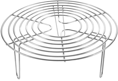 BESTonZON Egg Food Racks for Steam Pot Pressure Cooker Trivet Tall Trivet Rack Stand Grill Oven Standing Multifunction Steam Rack Stand China Cake 304 Stainless Steel