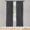 ABAKUHAUS Nadelstreifen Vorhänge, Gardinen, Schwarzweiss-Streifen, Fensterbehandlungen für Wohnzimmer Schlafzimmer Dekor, 2 Stück 75 cm b x 225 cm h, Schwarz und weiß