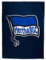 Hertha BSC Berlin Fleecedecke - Logo Navy - Kuscheldecke, Sofadecke, Decke (L)