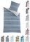 BaSaTex Bettwäsche 135x200 Baumwolle Set 2 teilig - 100% Baumwolle - 1x Deckenbezug 135 x 200 cm + 1x Kissenbezug 80x80 cm - Reißverschluss - Ethno Wende