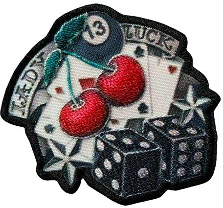 Mono Quick Lady Luck - Aufnäher Aufbügler Applikation Iron-On Patch