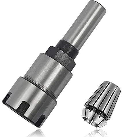 Mesee 1/2 Inch Shank Router Collet Chuck Adapter Extension Rod with 1/2 Inch ER20 Spring Collet CNC Engraving Machine Lathe Tool Milling Bit Holder Fits 1/2 Inch Shank Router Bits