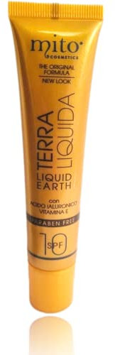 MITO COSMETICS Crème Teintée Visage, Effet Soleil et Bonne Mine Naturelle Sensation de Fraîcheur, Unifie le Teint, Dissimule les Imperfections, Teinte Universelle Pour tous Types Peaux - Tube 30ml