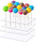 Rhinocerosdance Supporto per Lecca-Lecca 2 Pezzi Porta Lecca Lecca Acrylic Supporto Lollipop Piatti Trasparenti Cake Pop per Matrimoni Festa di Compleanno Caramelle Decorazione