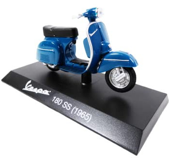 OPO 10 - Sammlung Miniaturroller 1/18 kompatibel mit Piaggio Vespa 180SS blau - 1965 - Ves0015