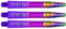 RED DRAGON Peter Wright Snakebite Nitrotech Medium Violett Ionic Dart Stiele - 2 Sets pro Packung (insgesamt 6 Stiele)