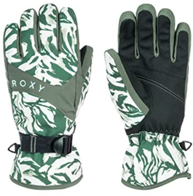 Roxy Women's Jetty Insulated Snowboard/Ski Gloves, Small, Dark Forest Wild
