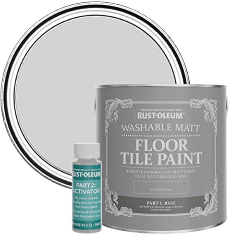 Rust-Oleum Purple Washable Matt Floor Tile Paint - Lilac Rhapsody 2.5L