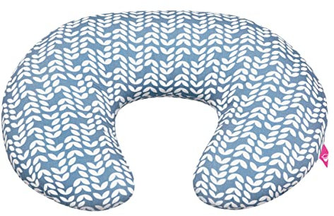 Mother hood Stillkissen ergonomisch, Öko-Tex Standard 100, Blatt blau Classic