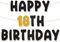 palasasa Happy 18th Birthday Girlande 18th Geburtstag Banner 18 Girlande Geburtstag Deko 18. Geburtstag Banner Happy Birthday Deko Schwarz Gold für 18 Jahre Geburtstag Kinder Mädchen Party Dekoration