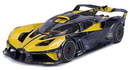 Maisto Bugatti Bolide: Modellauto im Maßstab 1:24, Türen beweglich, gelb (532911Y)