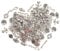 DAHI Ca.120pcs Metall Gemischte Schmuckverbinder zum Basteln, Armband Selber Machen, Schmuckherstellung Set, DIY (B)
