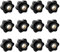 JJWNMLL 12 pcs M10-Außendurchmesser 38 Sechsecker Kunststoff Kopf Sternschraube, Sterngriffschraube,Gewinde Ersetzen Stern Hand,Handanfangschraube,mechanische Verriegelungsschraube