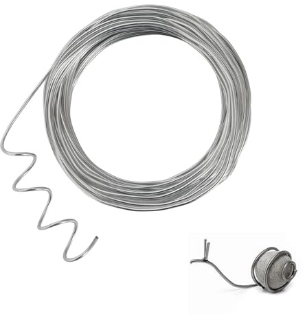 15.5 Meter Silber Aluminium Basteldraht, 12 Gauge 2mm Dicke Bildhauerei Draht, Armatur Draht für Bildhauerei, Biegsamer Metalldraht für die Herstellung von Puppen Skelett, DIY-Handwerk