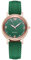 Ziyan Damen Armbanduhr Klassisch Sehr Deutlich Analog Quarz mit Leder Armband (grün)