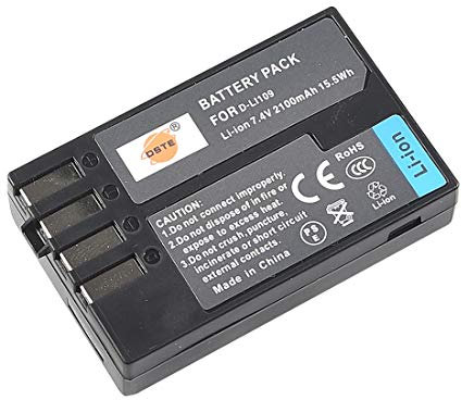 DSTE D-LI109 Batterie Compatible avec compatibles avec Pentax K-R K-30 K-50 K-500 K-2 K-S2 K-S1