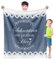 Facepot Sekretärinnen Geschenk Kuscheldecke (130x150cm) - Tolles Präsent für Assistentin zum Sekretärinnentag, Anerkennung im Büro, Ruhestand, Jobwechsel oder Geburtstag - Sekretärin mit großem Herz