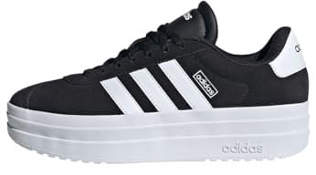 adidas Women's VL Court Bold Shoes, Core Black/Cloud White/Cloud White, 5 UK