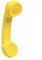 Auricular retro compatible con Bluetooth, protección contra la radiación, diseño vintage (amarillo)