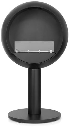 Moritz Ethanol Kamin freistehend, rund, Indoor, mit 1,2 Liter Brenner, Echtfeuer, Dekokamin, Deko-Kaminofen, Ofen