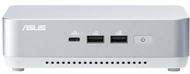 ASUS NUC 14 Pro+ Barebone with Intel 14thGen Core Ultra 7 155H (NPU Support), up to 96GB DDR5 RAM, Dual Storage, Thunderbolt 4, Wi-Fi 6E & Bluetooth 5.3, Silver Aluminum Chassis with VESA Mount
