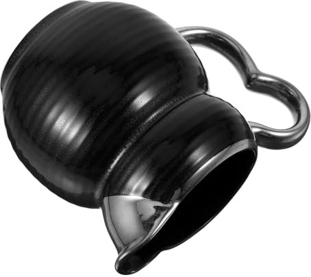 cafetière en céramique Pot à lait en céramique Crémier en céramique Pot à lait design Pot à lait vintage Pot à lait noir en céramique pichet à café pichet à lait pichet Black TOPBATHY