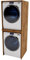 CraftPAK Waschmaschinenschrank geeignet für Waschmaschine & Wäschetrockner | Waschmaschinenschrank | Überbauschrank für Badezimmermöbel Größe 66x180x51,2 cm Farbe Retro