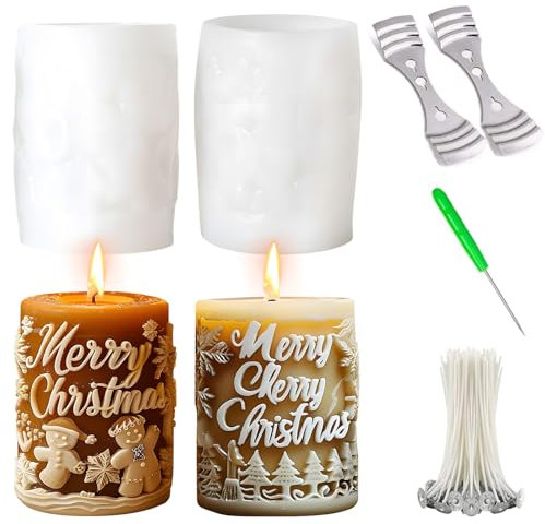 Kerzenformen Zum Gießen Kerzen Formen Silikon Weihnachten, Silikonformen Kerzen Silikonformen Gießformen Kerzen DIY Set Erwachsene Silikonform Tannenbaum Kerzengießformen Kerzen Selber Machen