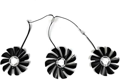 QKFTCSDW Kompatibel mit RX 5700 XT GPU-Lüfter 4PIN 85 mm 95 mm CF1010U12S DC 12 V 0,45 A Kompatibel mit XFX RX 5700 Kompatibel mit 5700 XT 5600XT Thicc III GPU